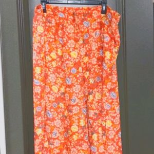 💐🏵️🌻Loft Floral Wide Leg Crop Chiffon Pants 20